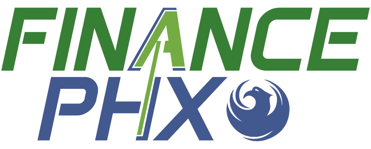 The Phoenix Finance Department logo, featuring the word "Finance" in green and "PHX" in blue.