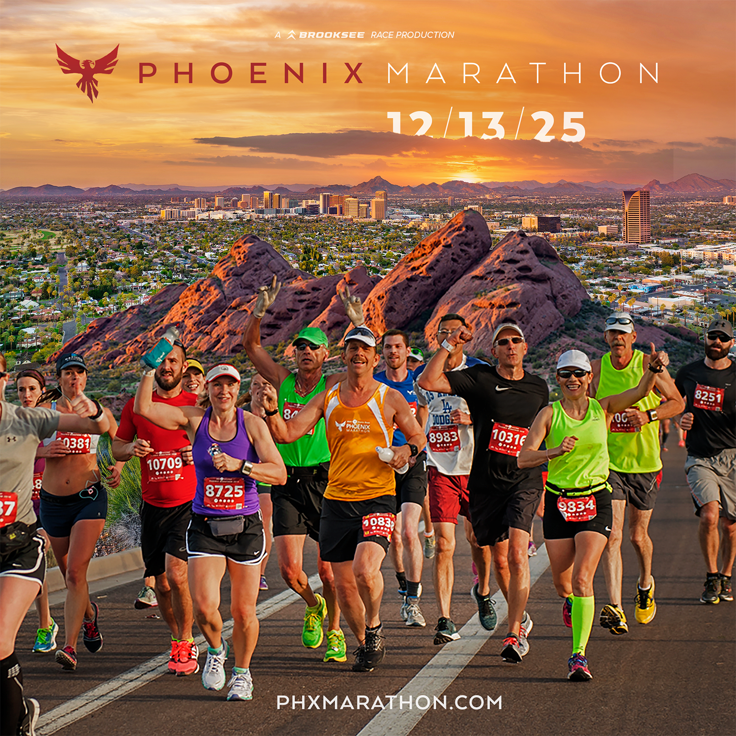 photo promoting the phoenix marathon 12/13/2025