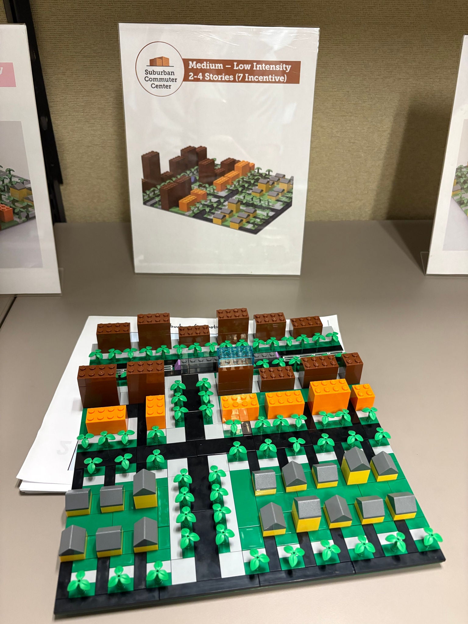 Model of a medium low-intensity 2-4 stories district