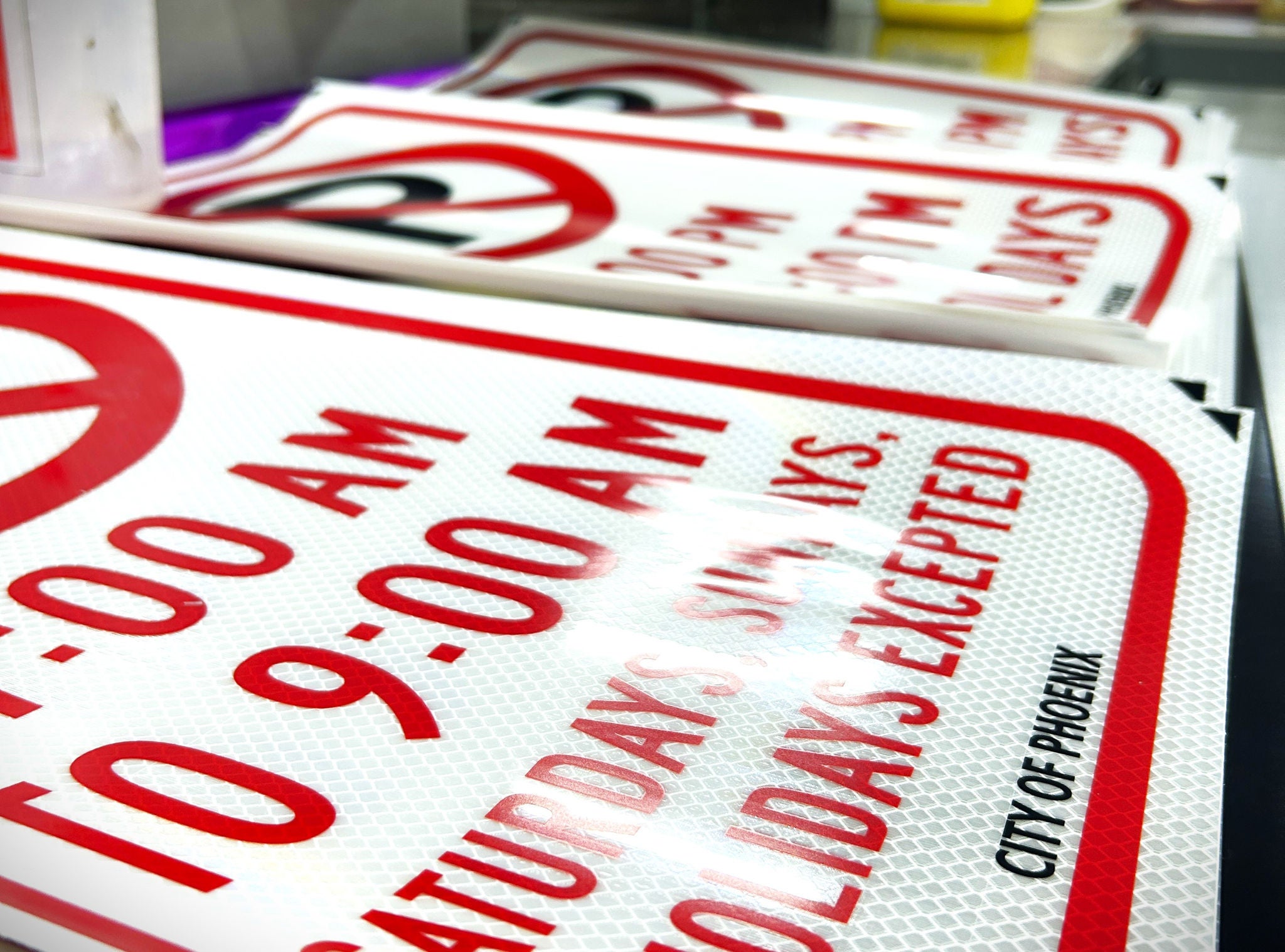 Parking signs