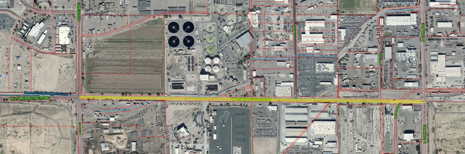 Project Map, Lower Buckeye Rd, 19th-27th Ave