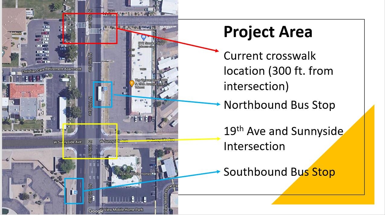 Image showing the area surrounding the intersection at 19th Avenue and Sunnyside