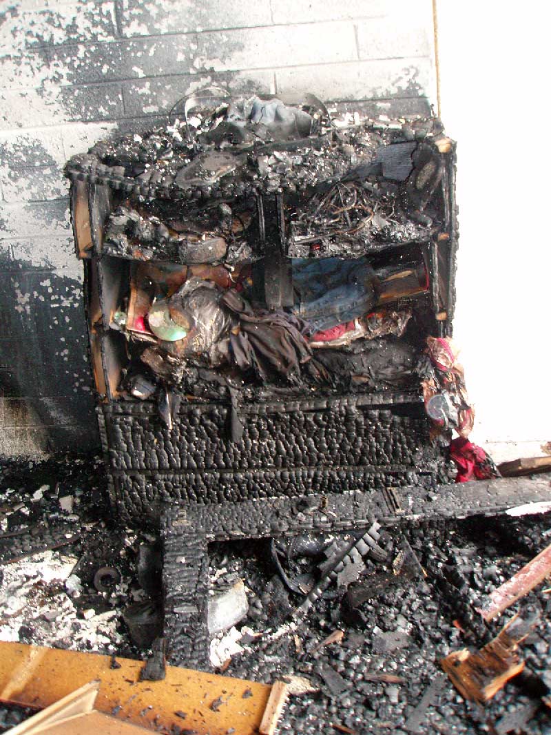 This fire was started by a youth firesetter.