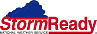 Logo for Storm Ready, National Weather Service