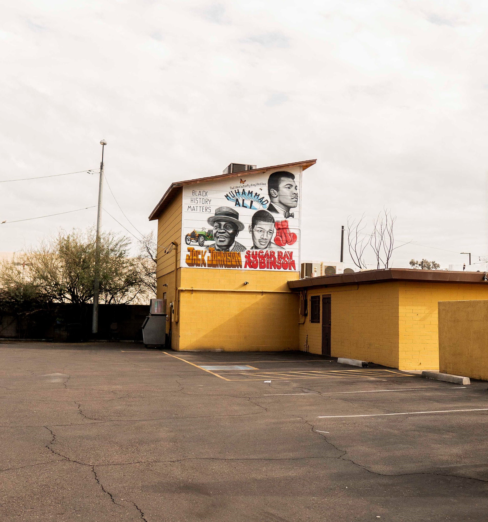 An image of a mural on a historic building