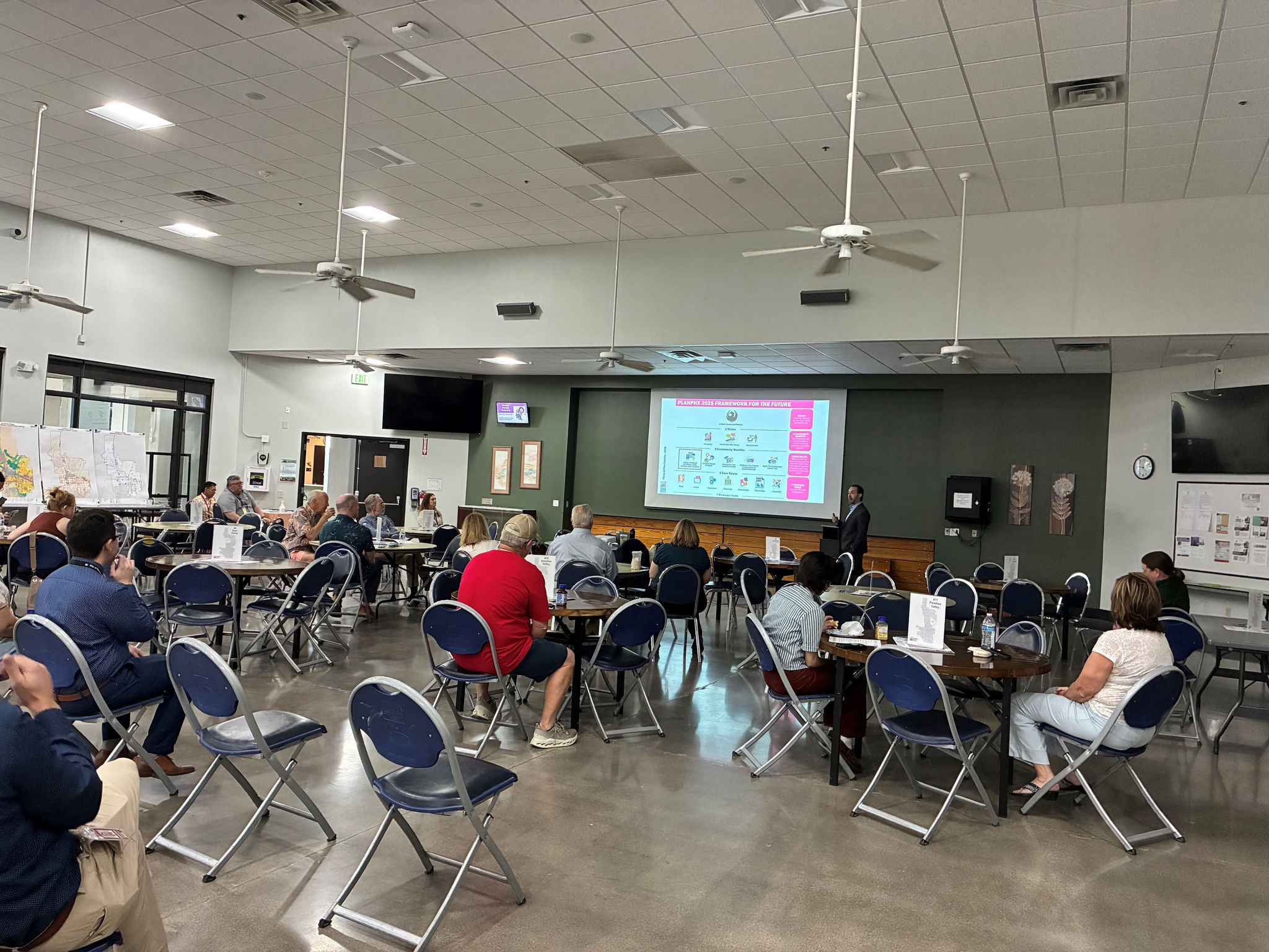 Planning staff speaks to the summit about the PlanPHX 2025 framework for the future