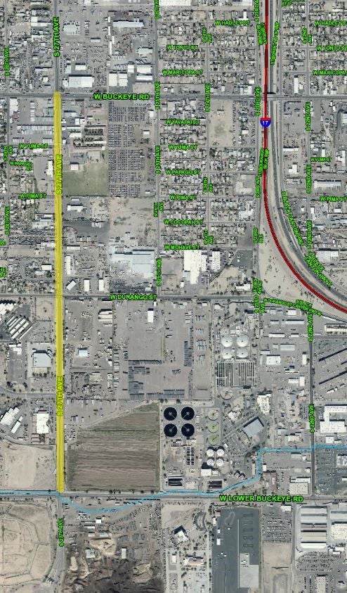 Project Area Map, 27th Ave - Buckeye to Lower Buckeye Rd