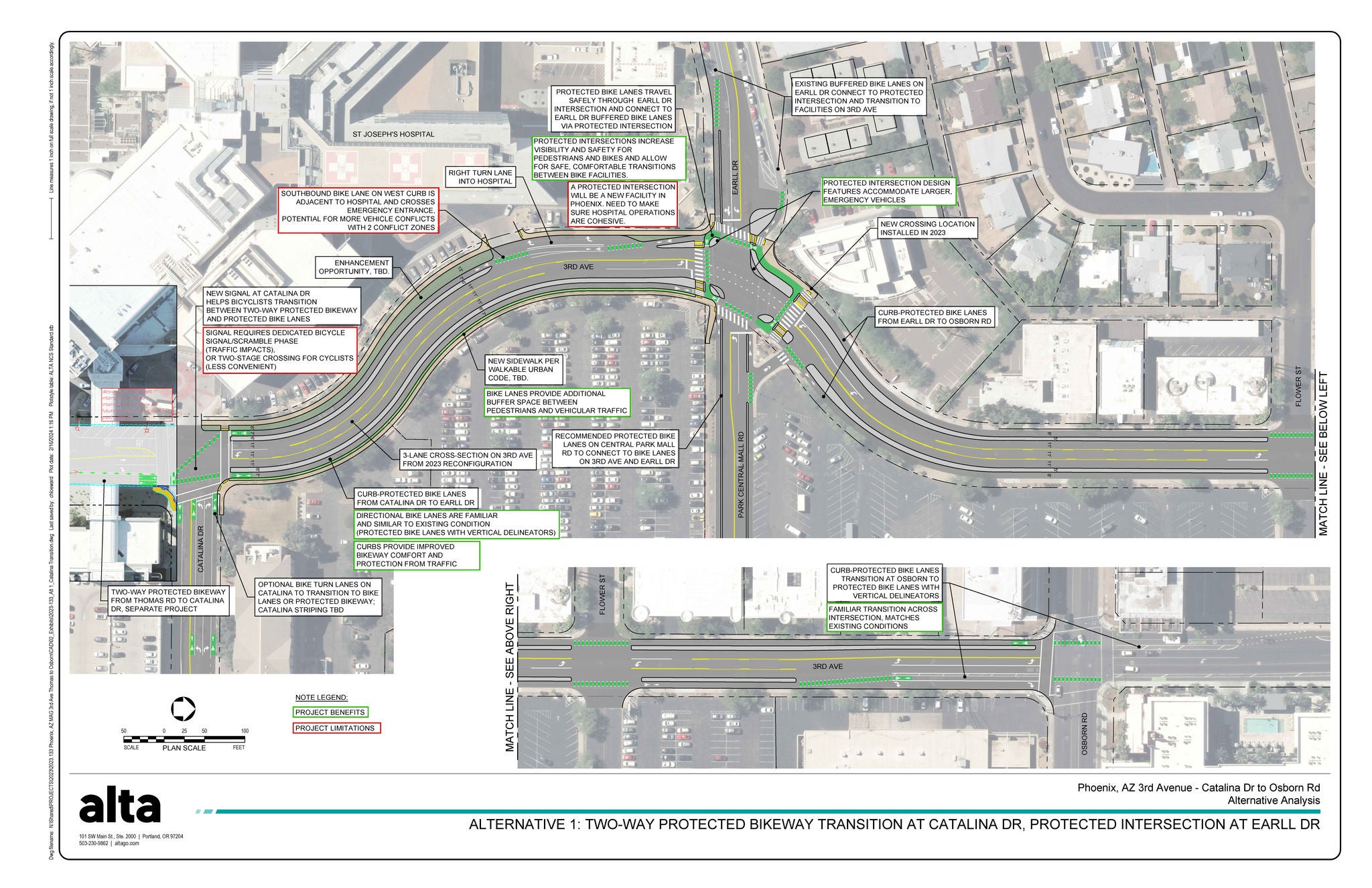 Map of 3rd Ave Catalina