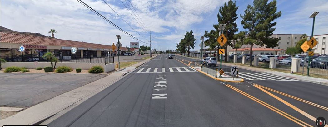 Existing Enhanced Crosswalk north of Sunnyside on 19th Avenue