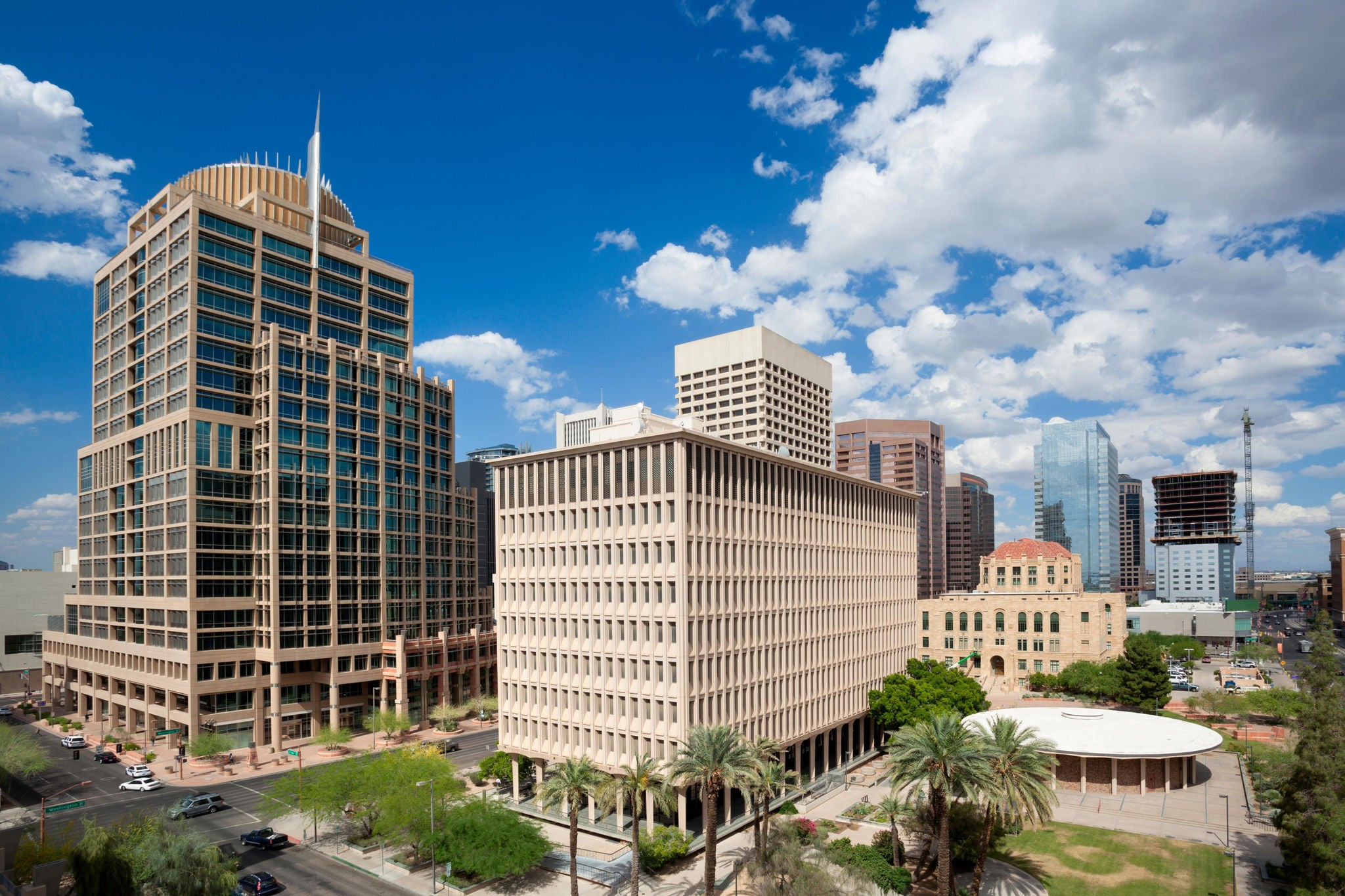 Image of City Hall, Calvin Goode, and City Hall Council Chambers