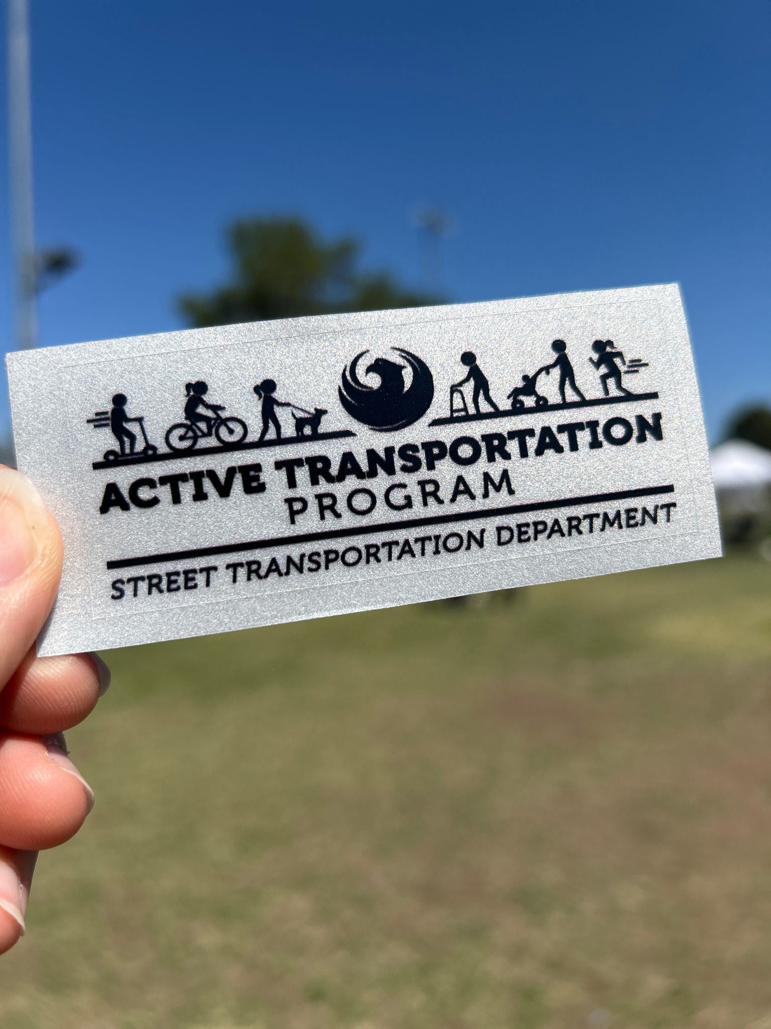 Active Transportation logo sticker