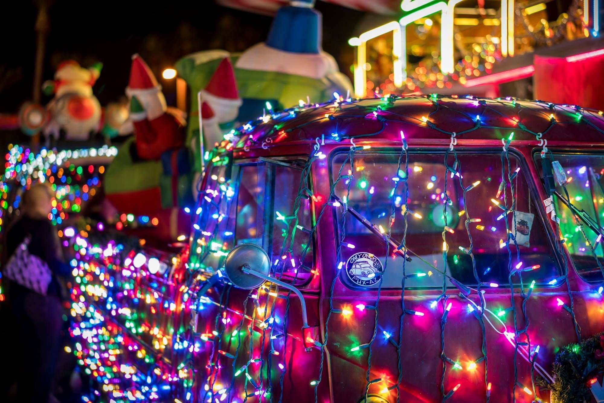 an image from a past electric light parade event in Phoenix