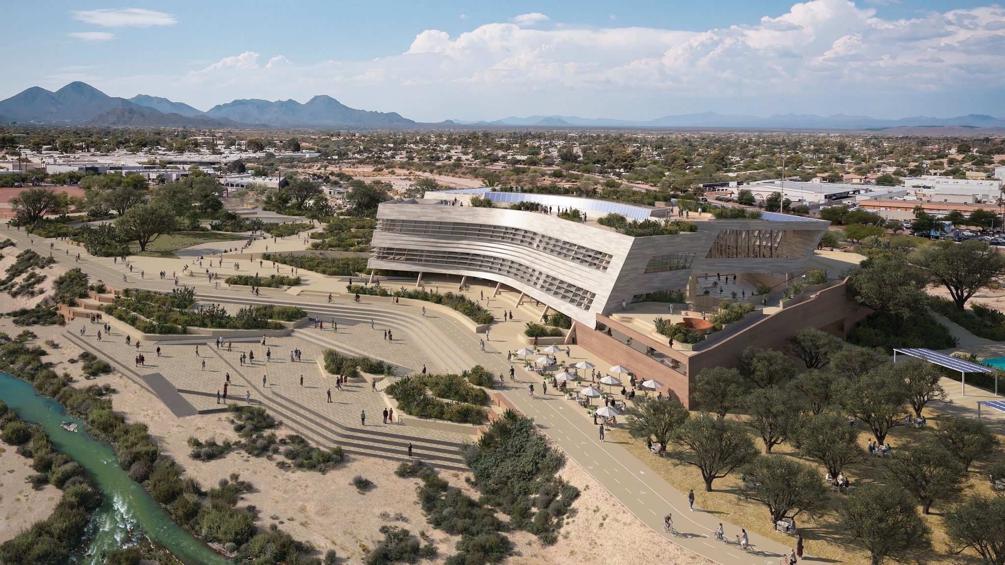 A rendering of the Resource Innovation Campus design, as created by architectural firm Krause