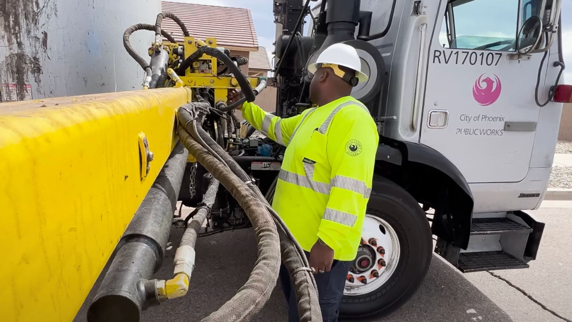 SWEO apprentice adjusting truck gears