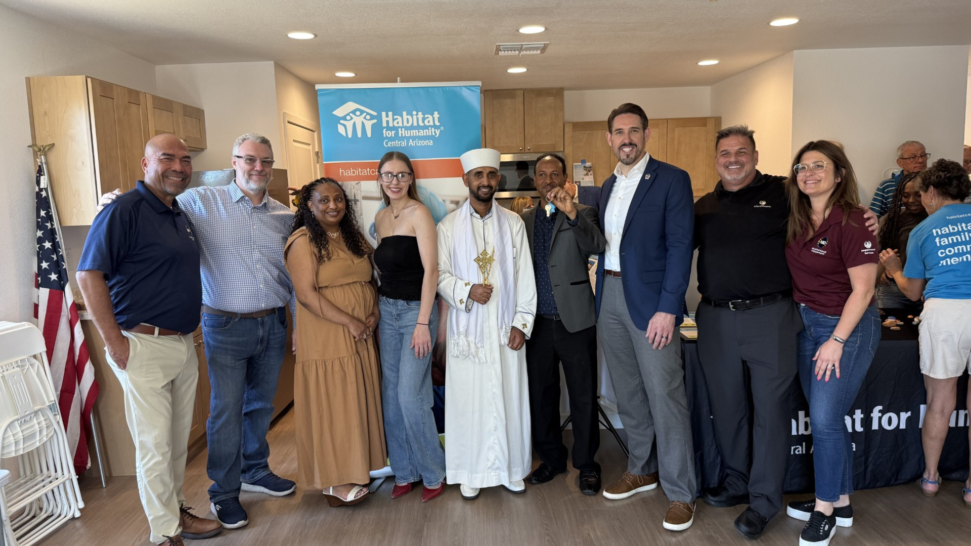 The City of Phoenix and Habitat for Humanity Central Arizona are celebrating the dedication of four new single-family homes in Sunnyslope.